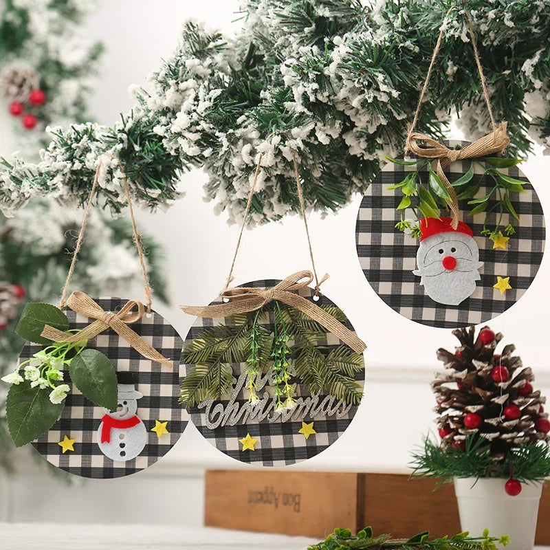 Snowman Ornament Felt & Cardboard Easy Hang