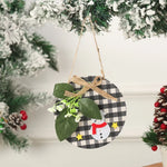 Snowman Ornament Felt & Cardboard Easy Hang