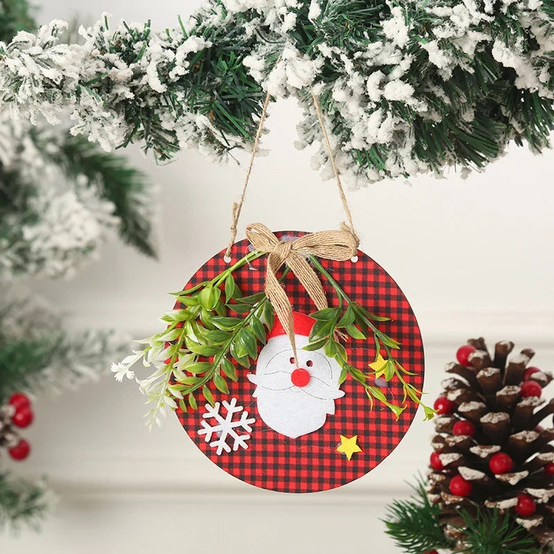 Snowman Ornament Felt & Cardboard Easy Hang