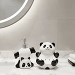 Soap Dispenser Ceramic Panda Design Pump-Top