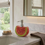 Soap Dispenser Ceramic Watermelon Refillable Metal Pump