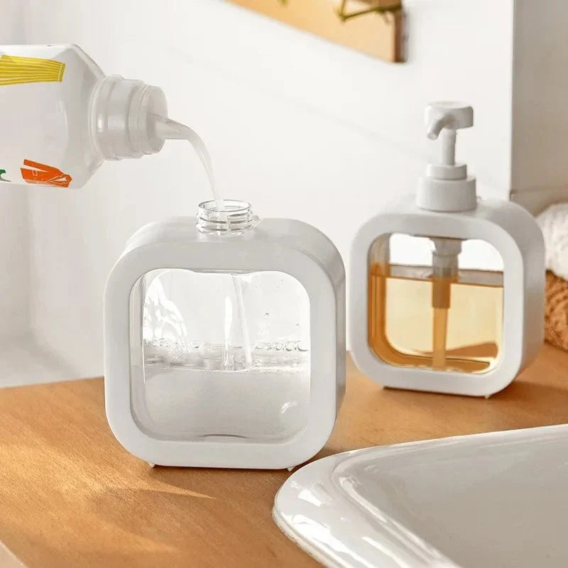 Soap Dispenser Minimalist Design Easy-Refill Opening