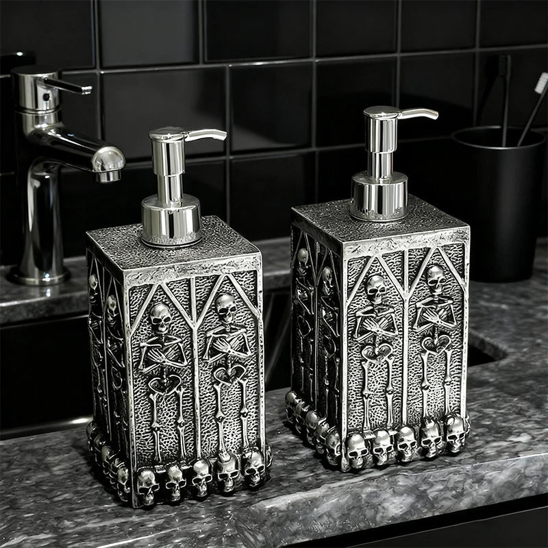 Soap Dispenser Resin Gothic Skeleton Design