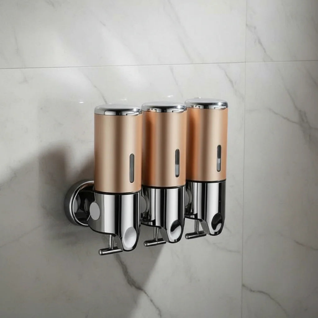 Soap Dispenser Wall-Mounted Stainless Steel 16.9 Fl Oz