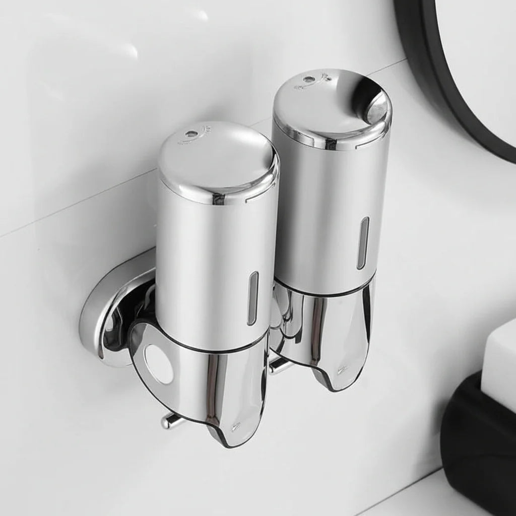 Soap Dispenser Wall-Mounted Stainless Steel 16.9 Fl Oz