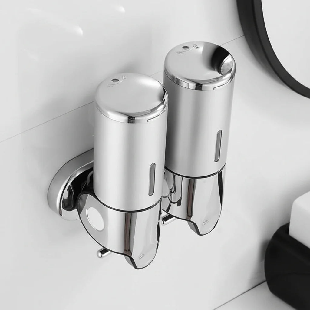 Soap Dispenser Wall-Mounted Stainless Steel 500 ml Capacity