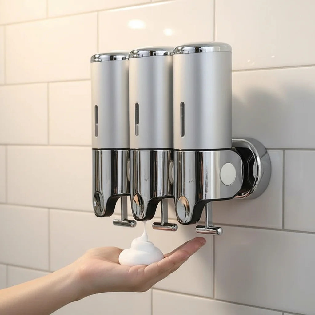 Soap Dispenser Wall-Mounted Stainless Steel 500 ml Capacity