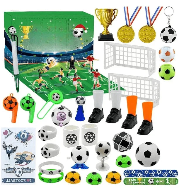 Soccer Advent Calendar 24 Surprises Build-Your-Own Stadium