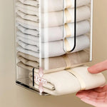 Sock Organizer Wall-Mounted Suction Cup Dustproof Cover
