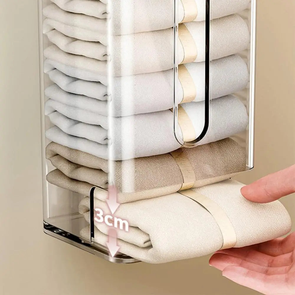 Sock Organizer Wall-Mounted Suction Cup Dustproof Cover