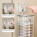 Sock Organizer Wall-Mounted Suction Cup Dustproof Cover