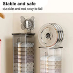 Sock Organizer Wall-Mounted Suction Cup Dustproof Cover