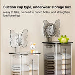 Sock Organizer Wall-Mounted Suction Cup Dustproof Cover