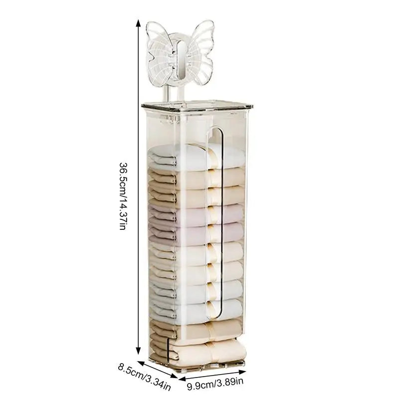 Sock Organizer Wall-Mounted Suction Cup Dustproof Cover
