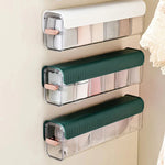 Sock & Underwear Organizer Wall-Mounted Space-Saving Flexible Compartments