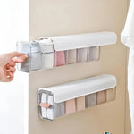 Sock & Underwear Organizer Wall-Mounted Space-Saving Flexible Compartments