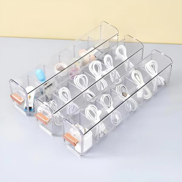 Sock & Underwear Organizer Wall-Mounted Space-Saving Flexible Compartments