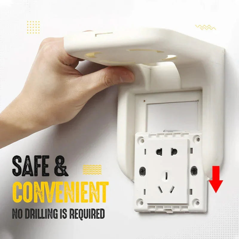 Socket Shelf No-Drill Built-In Cable Management