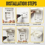 Socket Shelf No-Drill Built-In Cable Management