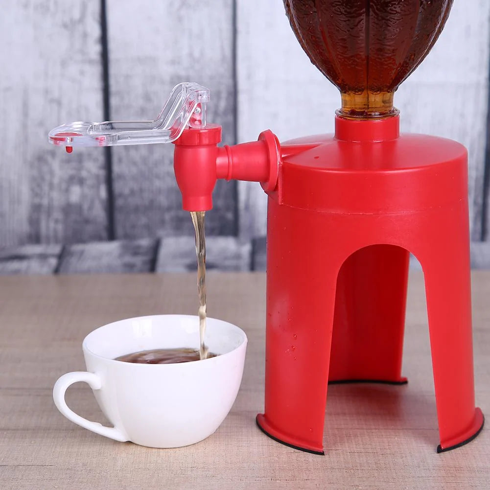 Soda Dispenser Upside-Down Bottle Reusable Design