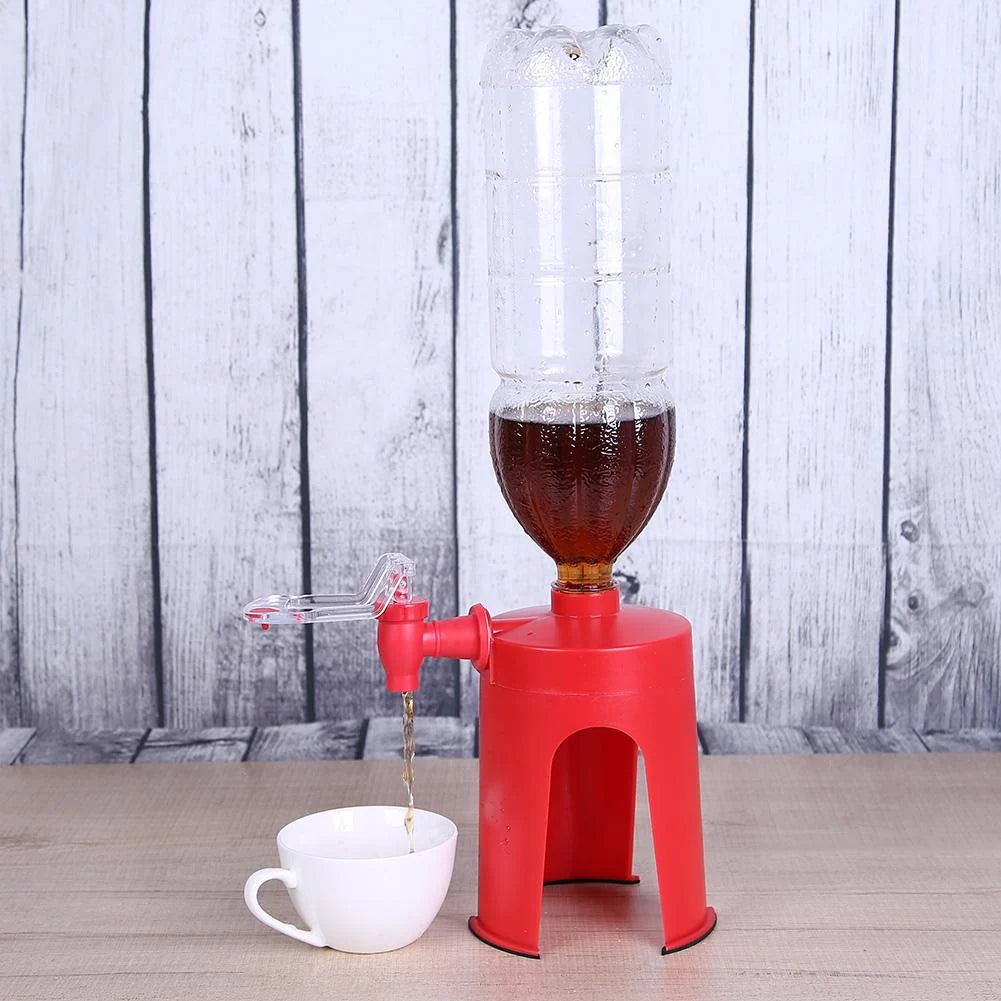Soda Dispenser Upside-Down Bottle Reusable Design