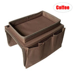 Sofa Armrest Organizer Hanging Divided Pockets Waterproof Fabric