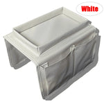 Sofa Armrest Organizer Hanging Divided Pockets Waterproof Fabric