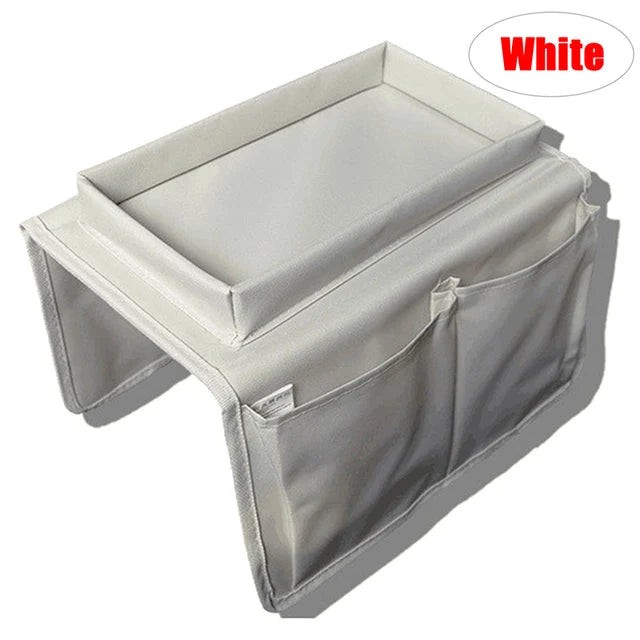 Sofa Armrest Organizer Hanging Divided Pockets Waterproof Fabric