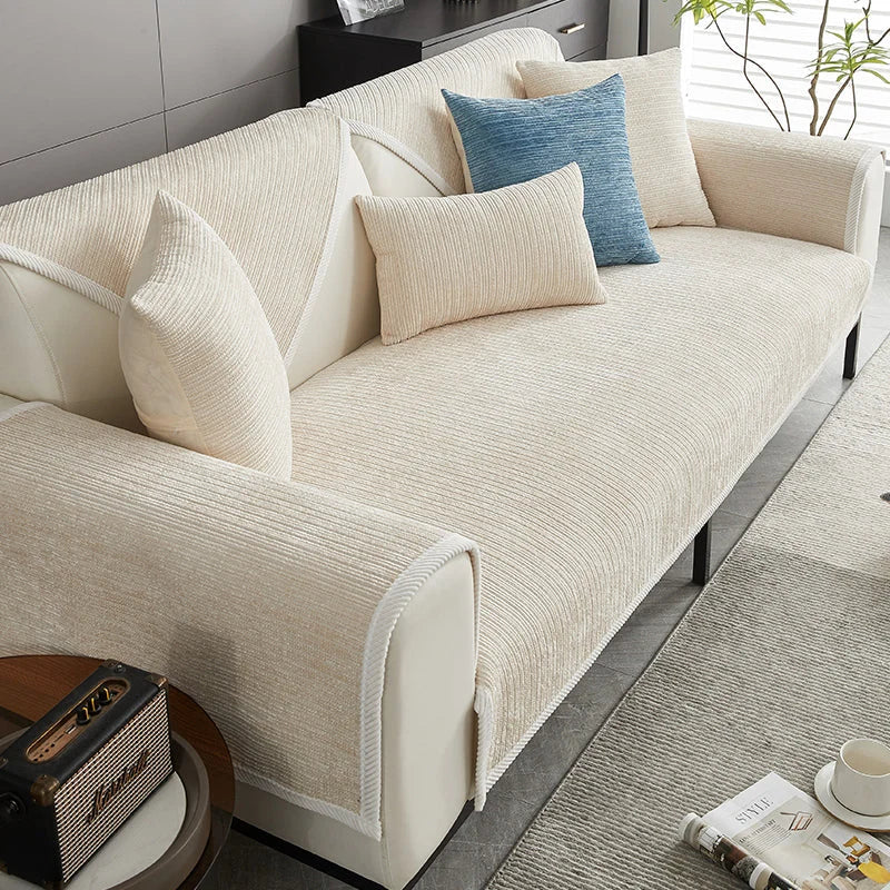 Sofa Cover Chenille Non-Slip Machine-Washable