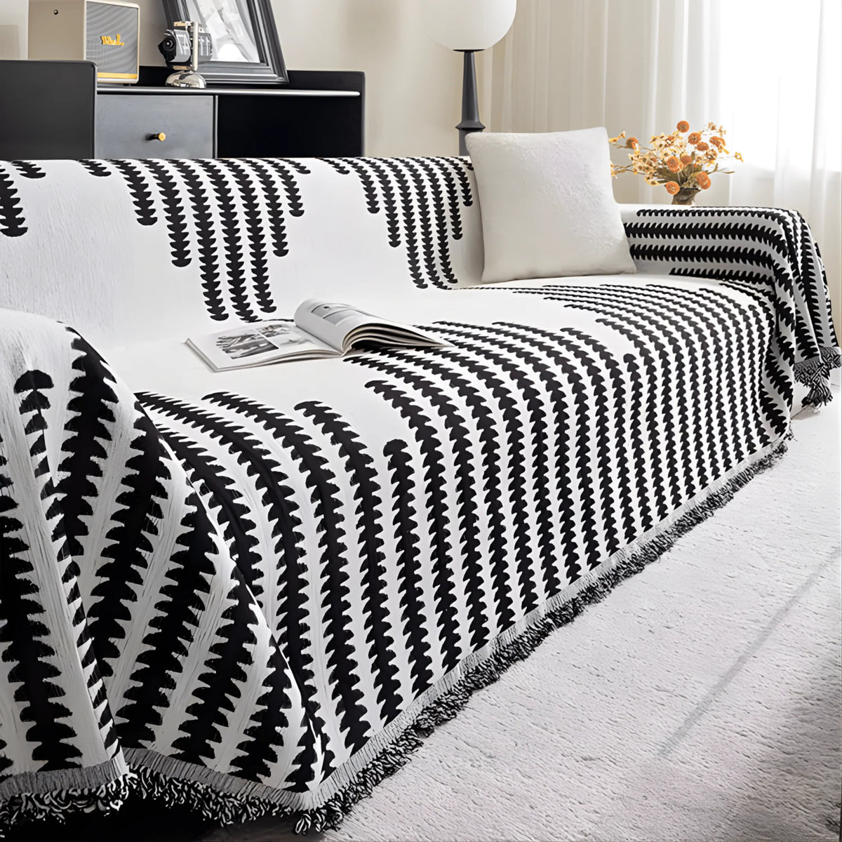 Sofa Cover Chenille Reversible Scratch-Resistant