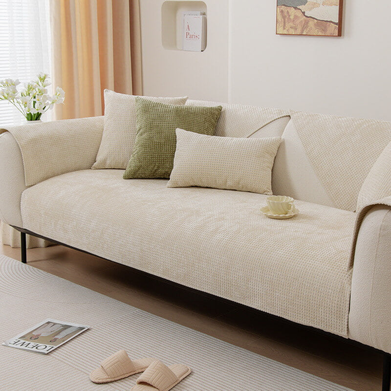 Sofa Cover Chenille Waffle Non-Slip Pet Protection
