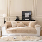 Sofa Cover Faux Fur Non-Slip Machine Washable