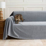Sofa Cover Herringbone Water-Repellent Machine-Washable Pet-Resistant Protection