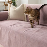 Sofa Cover Herringbone Water-Repellent Machine-Washable Pet-Resistant Protection