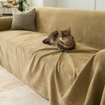 Sofa Cover Herringbone Water-Repellent Machine-Washable Pet-Resistant Protection