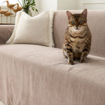 Sofa Cover Herringbone Water-Repellent Machine-Washable Pet-Resistant Protection