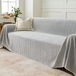 Sofa Cover Herringbone Water-Repellent Machine-Washable Pet-Resistant Protection