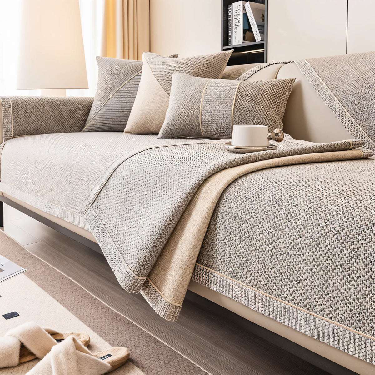 Sofa Cover Non-Slip Machine-Washable Fits Most Sofas