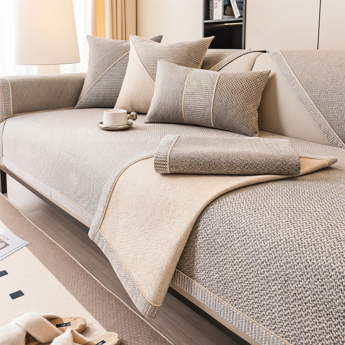 Sofa Cover Non-Slip Machine-Washable Fits Most Sofas