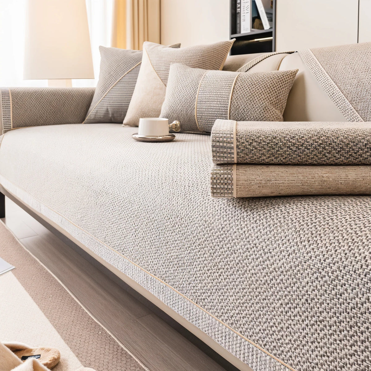 Sofa Cover Non-Slip Machine-Washable Fits Most Sofas