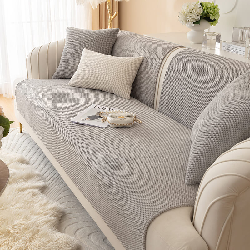 Sofa Cover Plush Fabric Non-Slip Machine Washable