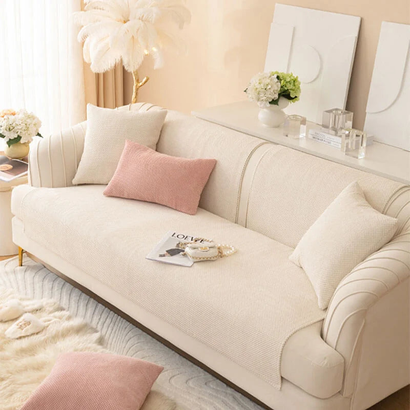 Sofa Cover Plush Fabric Non-Slip Machine Washable