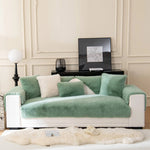 Sofa Cover Plush Faux Fur Non-Slip Machine Washable