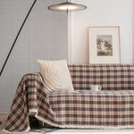 Sofa Cover Plush Microfiber Machine Washable Pet Hair Resistant