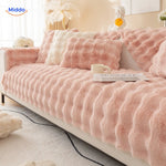 Sofa Cover Plush Non-Slip Scratch-Resistant Pet Protection