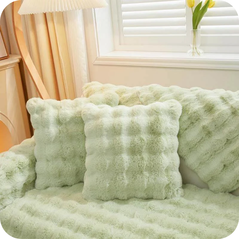 Sofa Cover Plush Non-Slip Scratch-Resistant Pet Protection