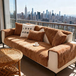 Sofa Cover Plush Padded Non-Slip Machine Washable