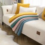 Sofa Cover Plush Padded Non-Slip Machine Washable