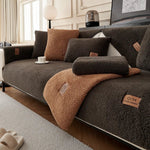 Sofa Cover Plush Padded Non-Slip Machine Washable