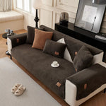 Sofa Cover Plush Padded Non-Slip Machine Washable
